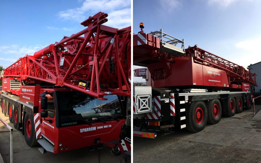 New mobile crane arrival Liebherr LTM1200 5.1 Sparrow Crane Hire