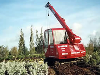memorial erection crane