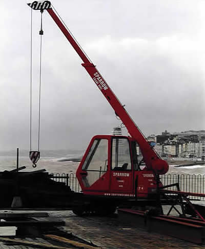 Pier crane hire Hastings