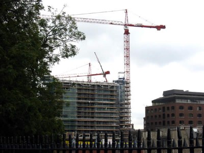 Sparrow rooftop cranes