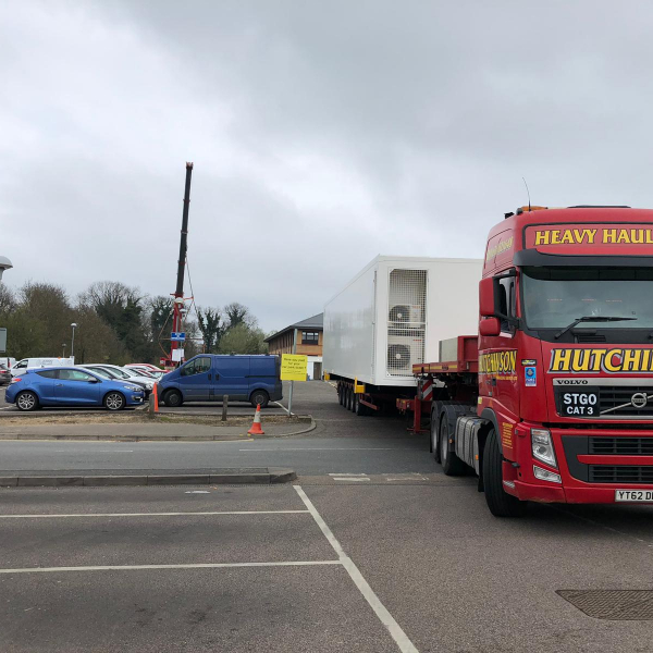 Delivery of portocabin BHR hospitals KGH site
