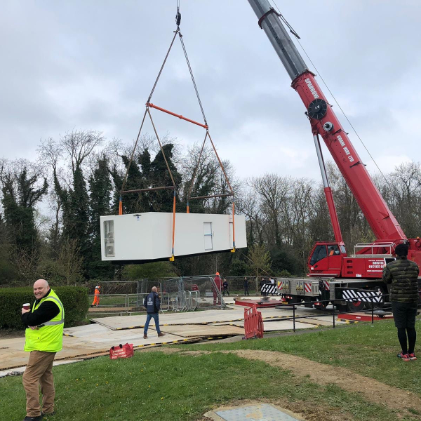 Sparrow crane lift BHR hospitals
