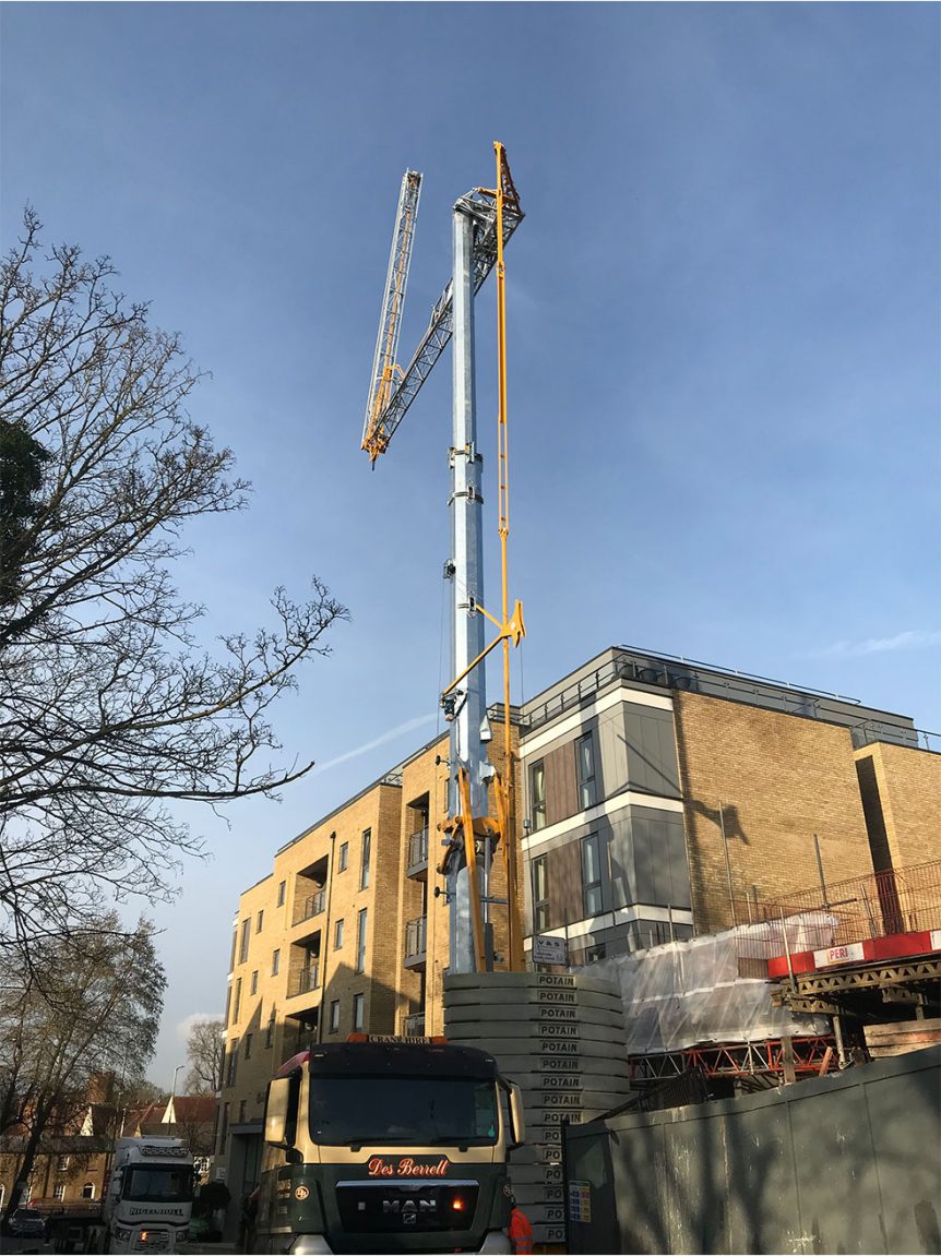 Potain Hup 40-30 self-erecting tower crane