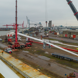 Crane lift Avonmouth docks Bristol