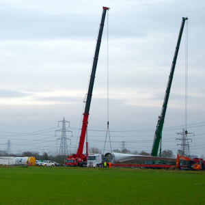 Crane lift Magor South Wales