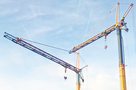 self erecting crane hire