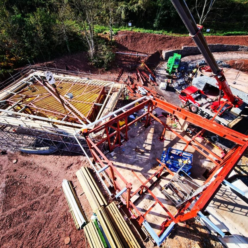 crane steel frame construction