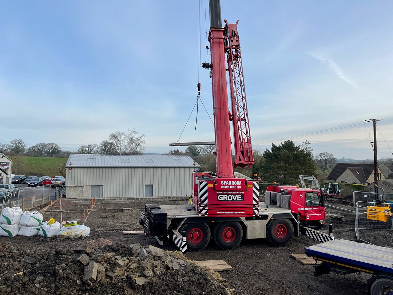 Sparrow Crane Hire assists CGW Contractors with work done for their