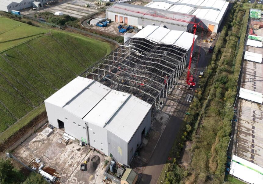 aerial view Spierings SK1265-AT6 eLift