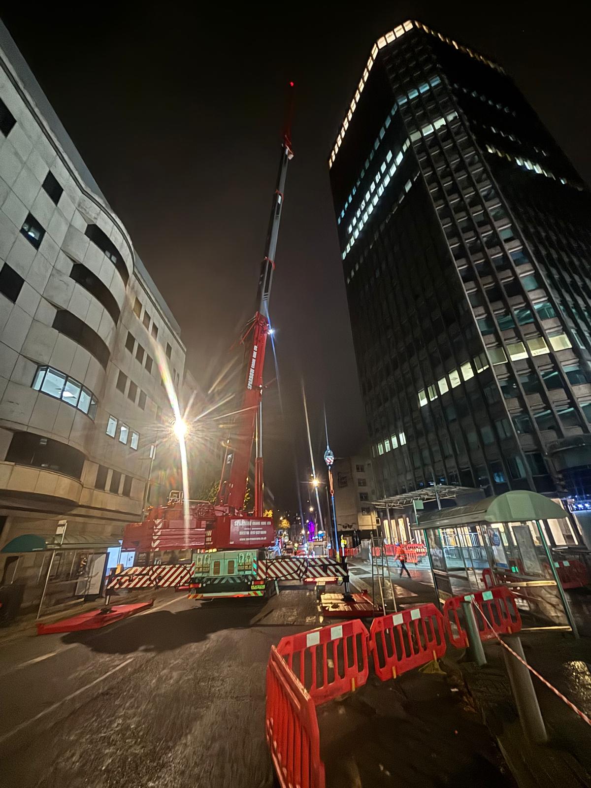 crane hire Capital Tower Cardiff