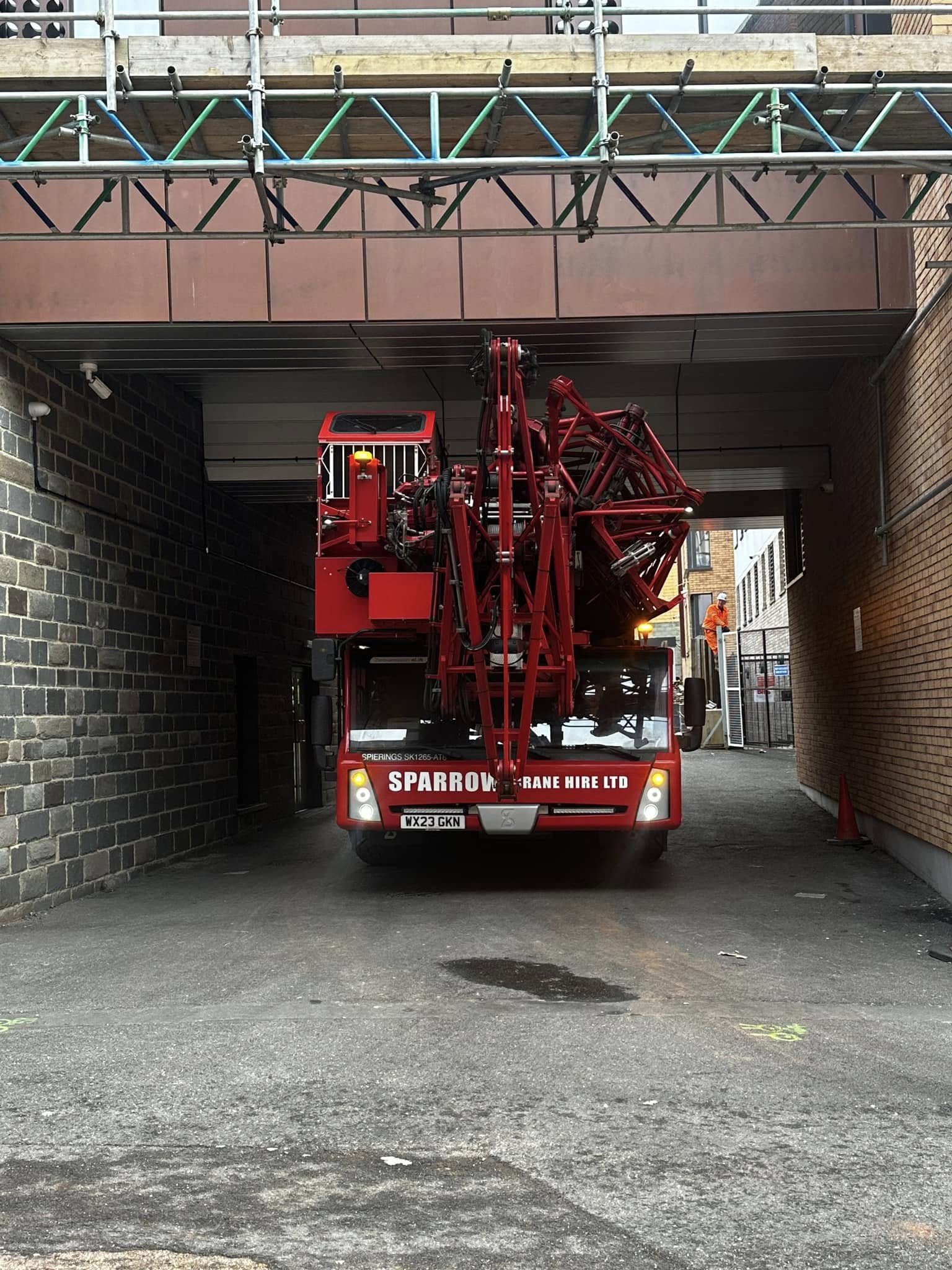 tight squeeze crane hire