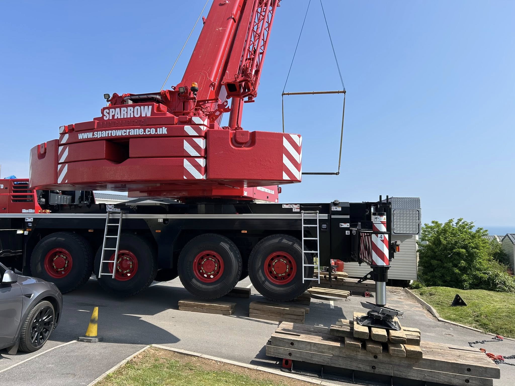 LTM1150-5.3 crane stabilised