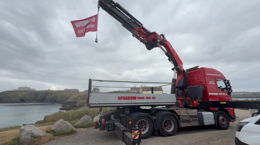 flag flying